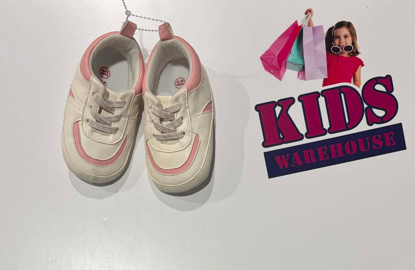Seed Heritage White, Pink Runners Size 12-18 Months (Baby)