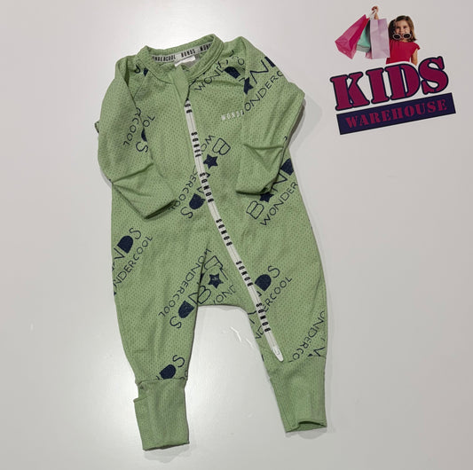 Bonds Green, Logo Print Wondercool Size 0000