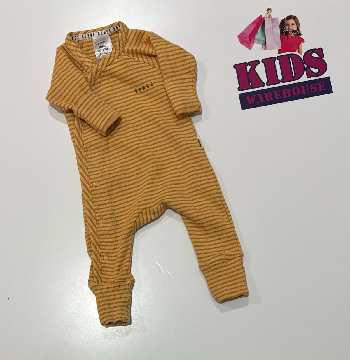 Bonds Yellow Stripe Cozysuit Size 00000