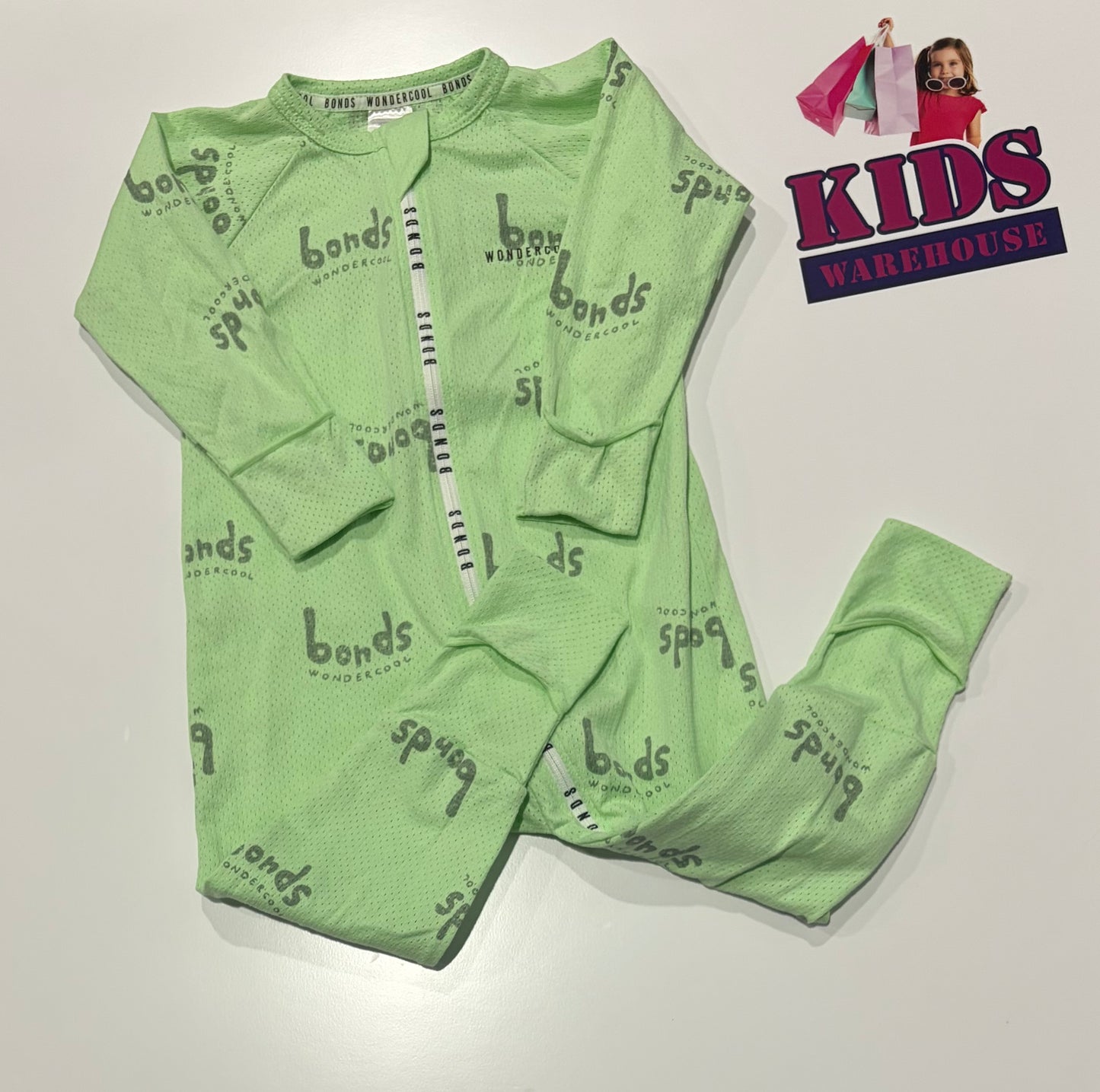 Bonds Green, Logo Print Wondercool Size 1