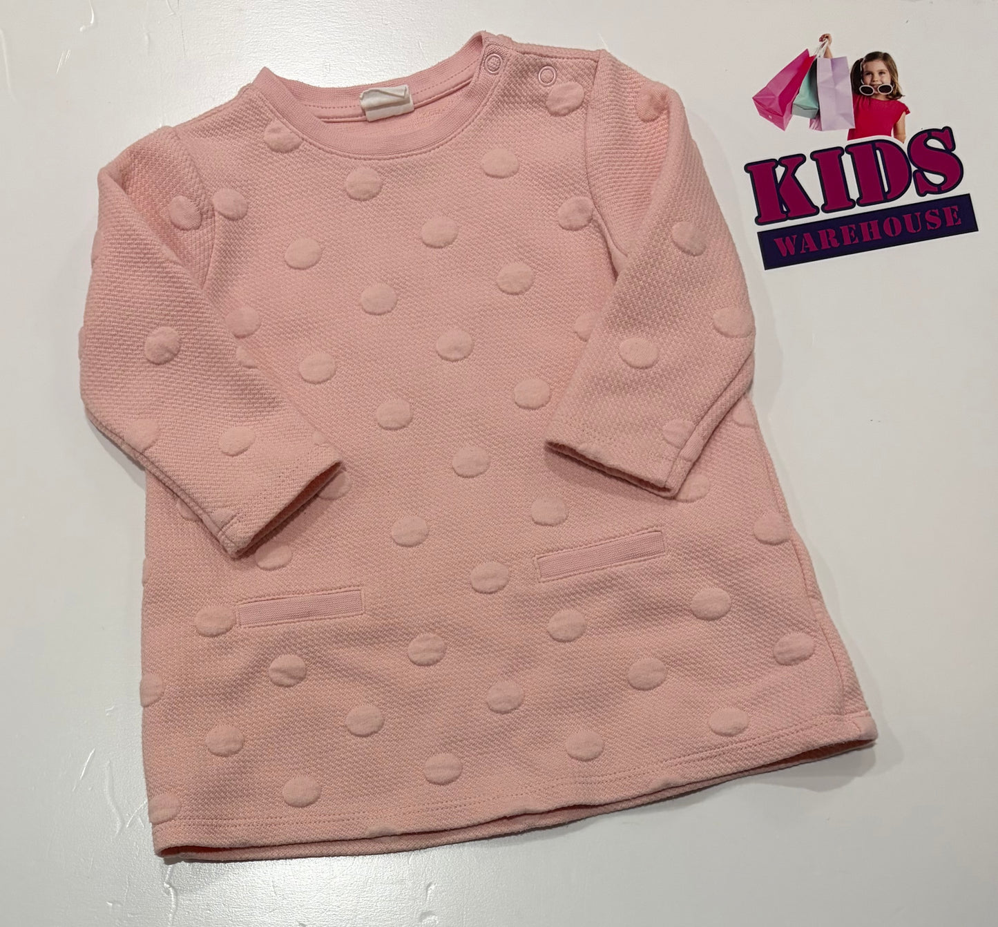 H&M Pink, Polka Dot Dress Size 0