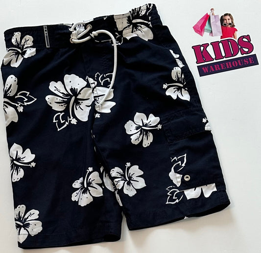 Cotton On Black Floral Shorts Size 8