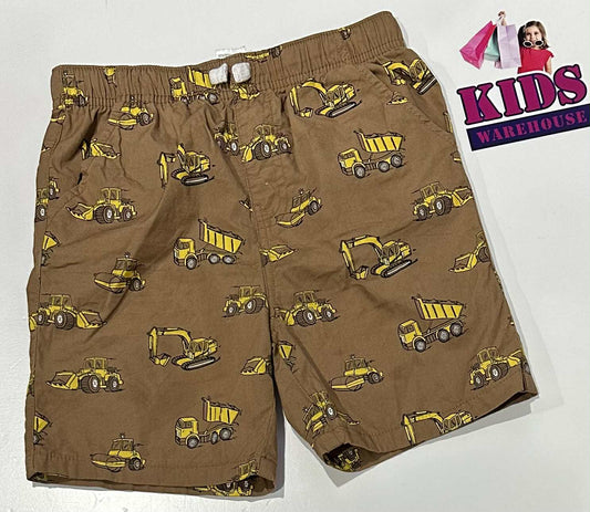 Anko Brown Shorts With Truck Pattern Size 9
