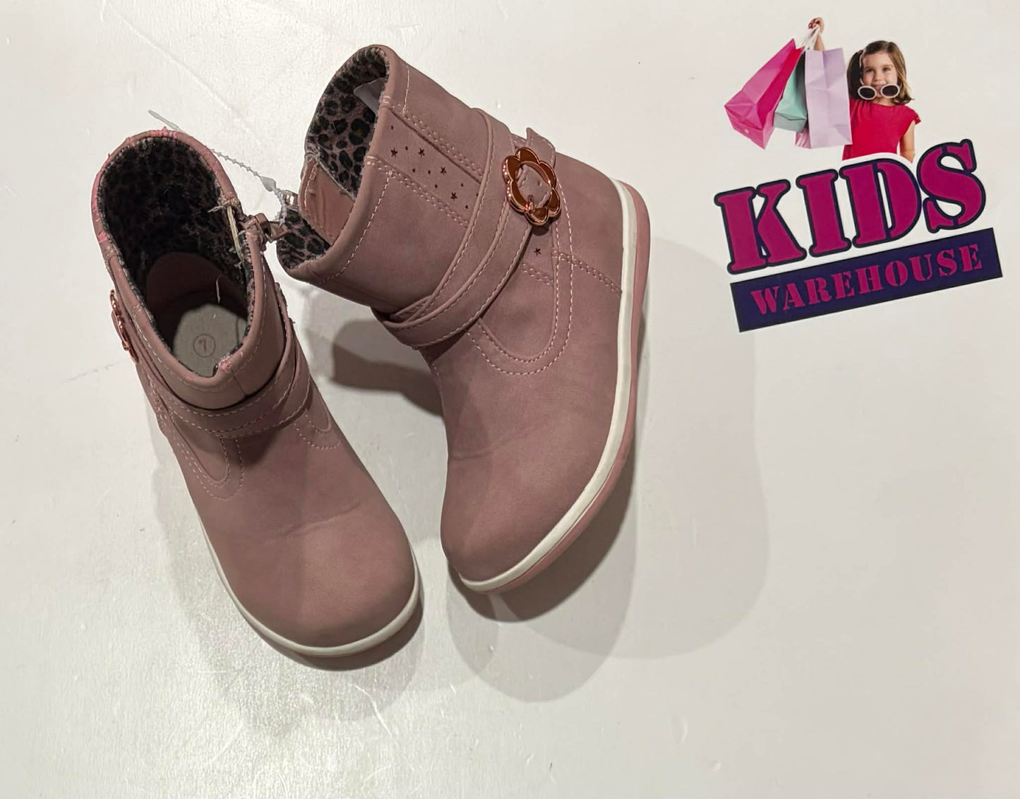 Grosby Pink Boots Size 7 (Child)