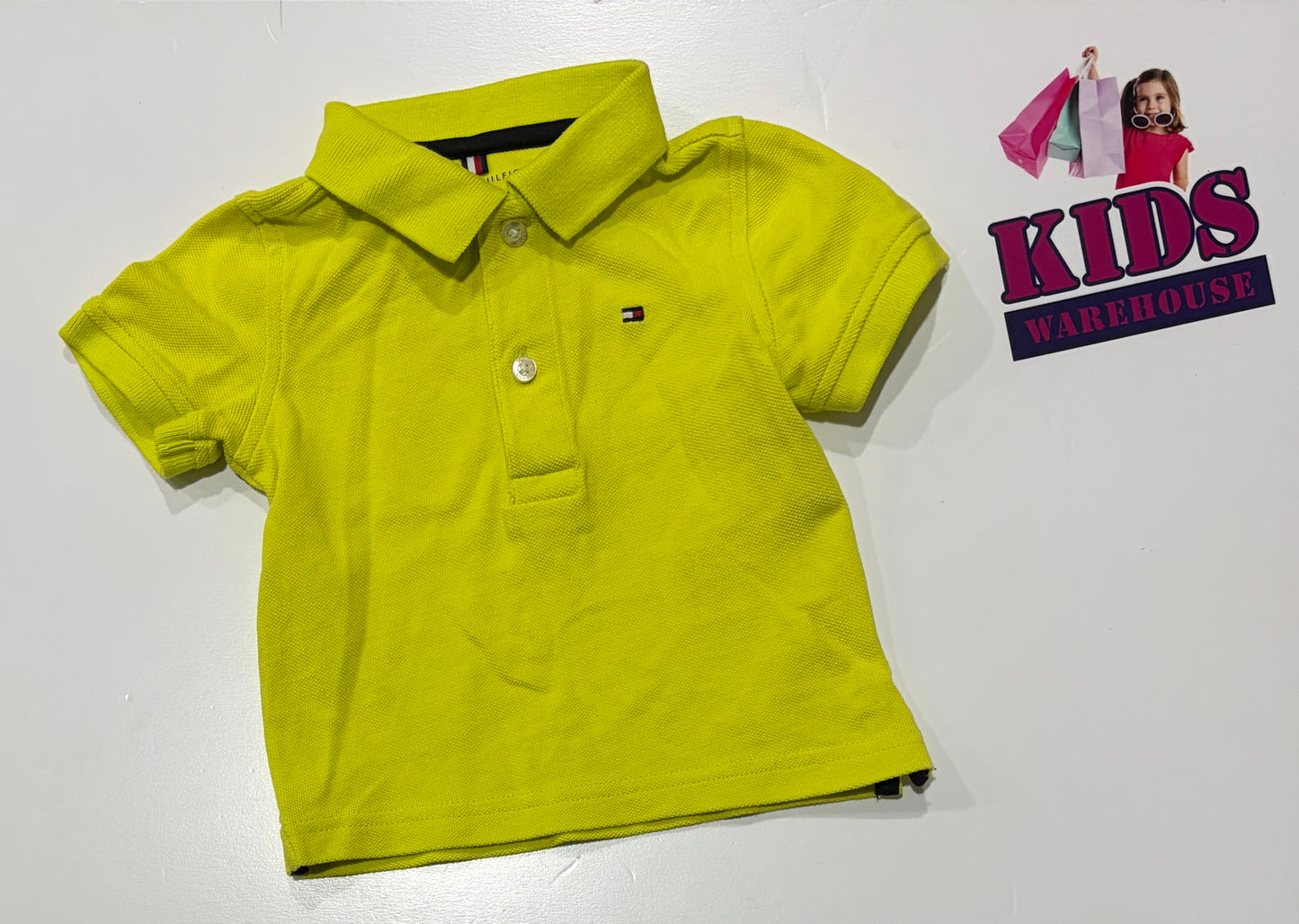 Tommy Hilfiger Yellow Hi Vis Top Size 1