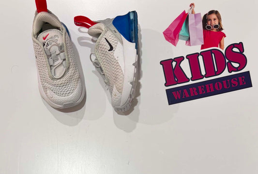 Nike Air White,Blue, Red Runners Size US5/UK4.5 (Child)