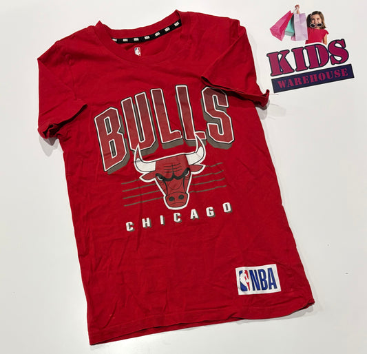 NBA Red, Chicago Bulls Print Top Size 9