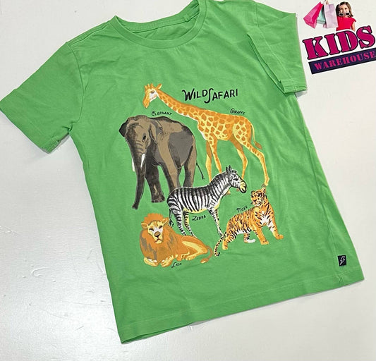 Target Green Top With Animal Print Size 6