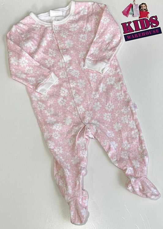 Marquise Pink & White Jumpsuit With Flower Pattern Size 0