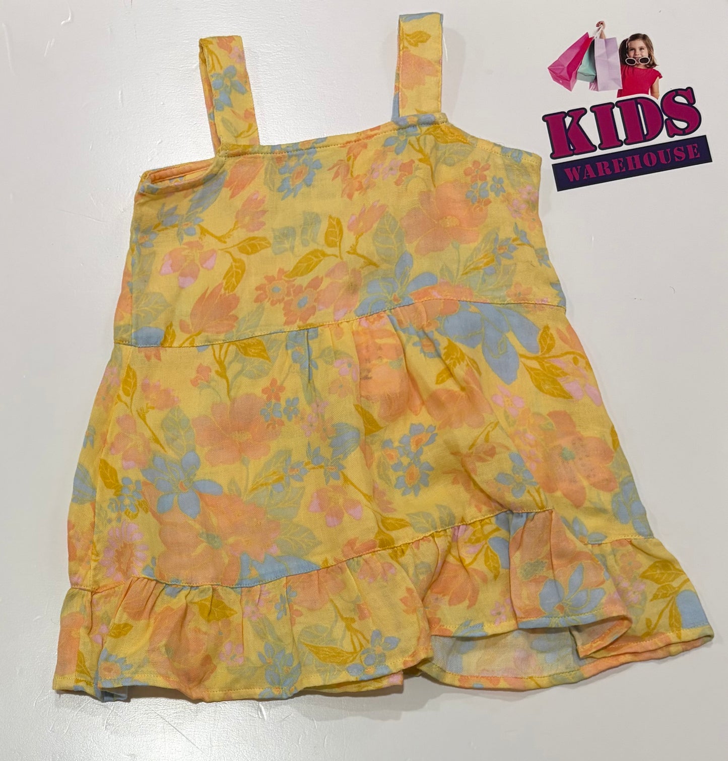 Not Used Billa Bong Yellow, Floral Print Dress Size 1