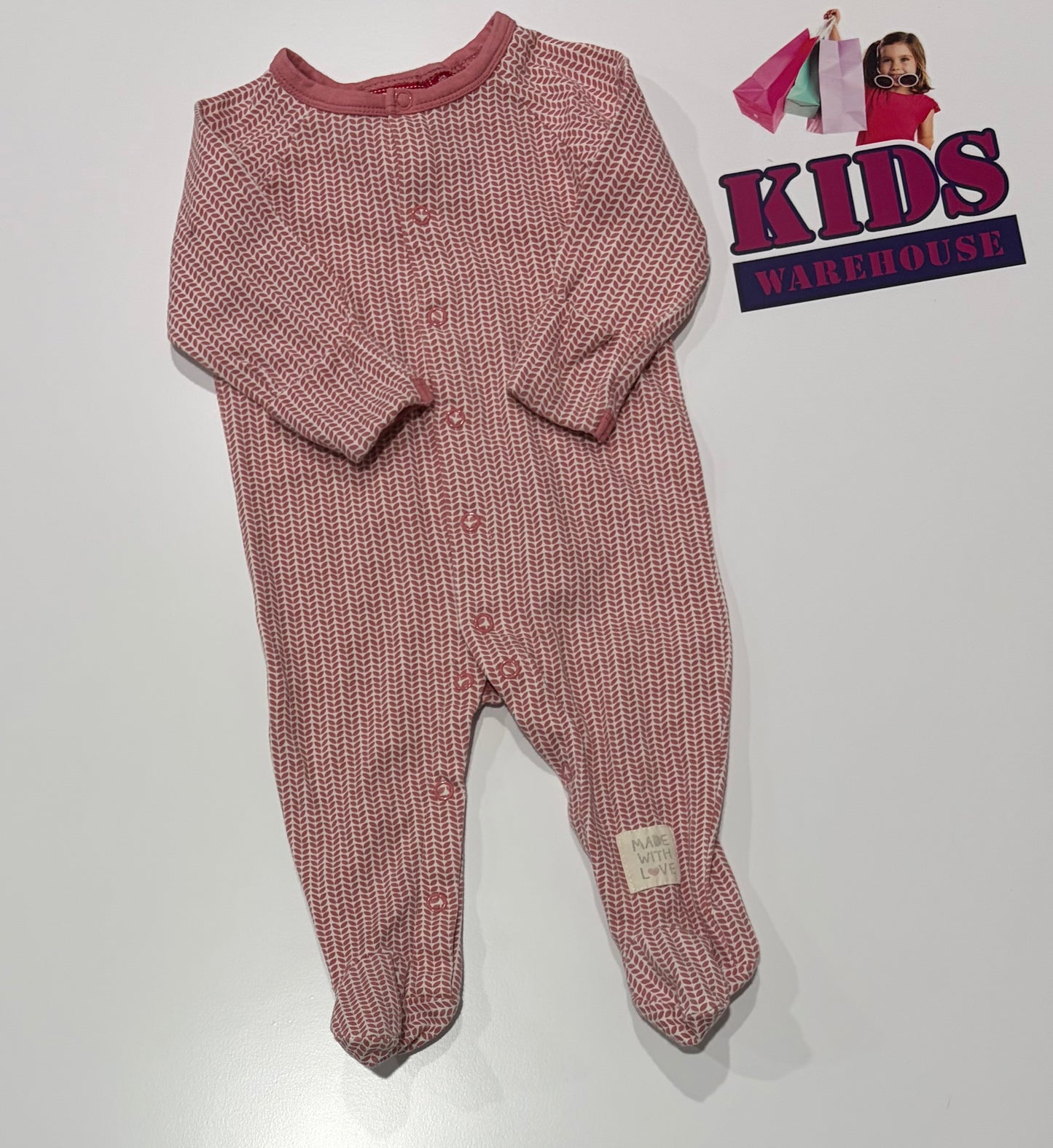 Sprout White, Red Leaf Print Jumpsuit Size 000
