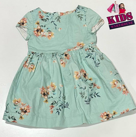 Zara Blue Dress With Dress Pattern Size 4