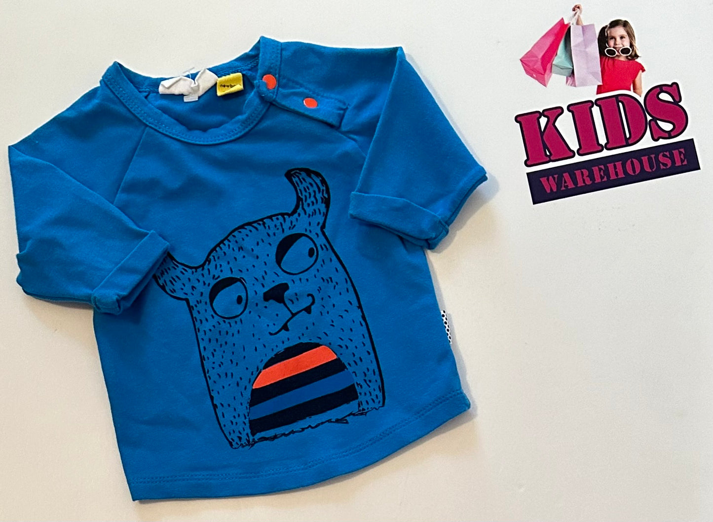 The Kid Store Blue Monster Top Size 0000