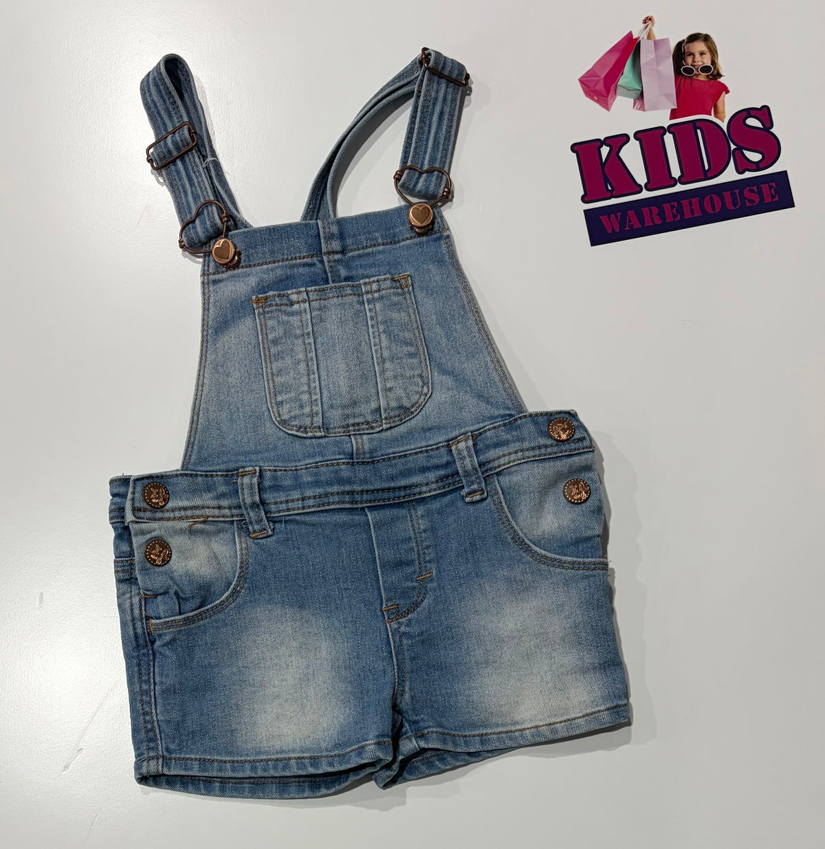 Breakers Denim Overalls Size 3