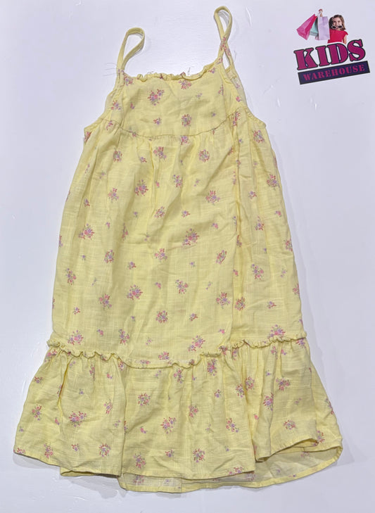 Cotton On Yellow, Pink Flower Print Dress Size 9
