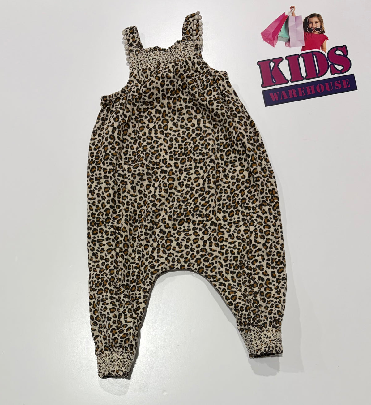 Seed Heritage Leopard Print Playsuit Size 0