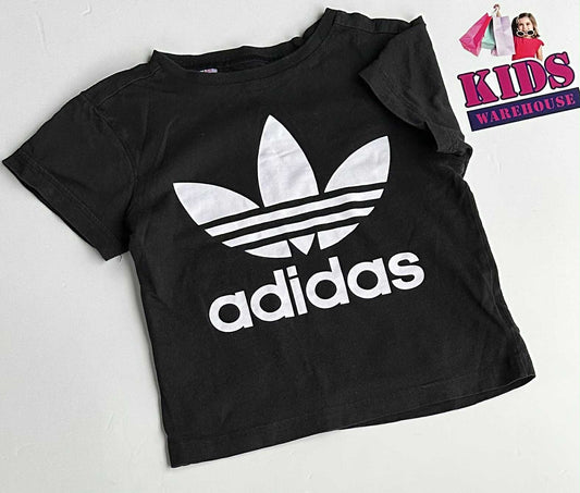 Adidas Black, White Top Size 3-4