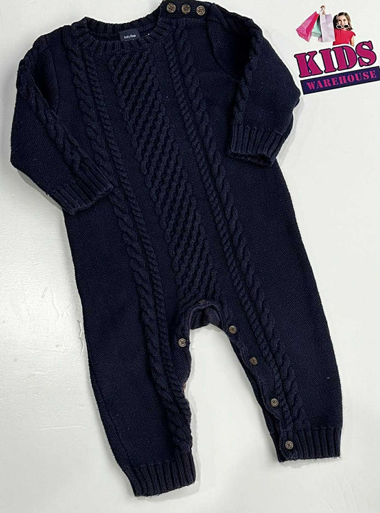 Baby Gap Navy Blue Knit Jumpsuit Size 1