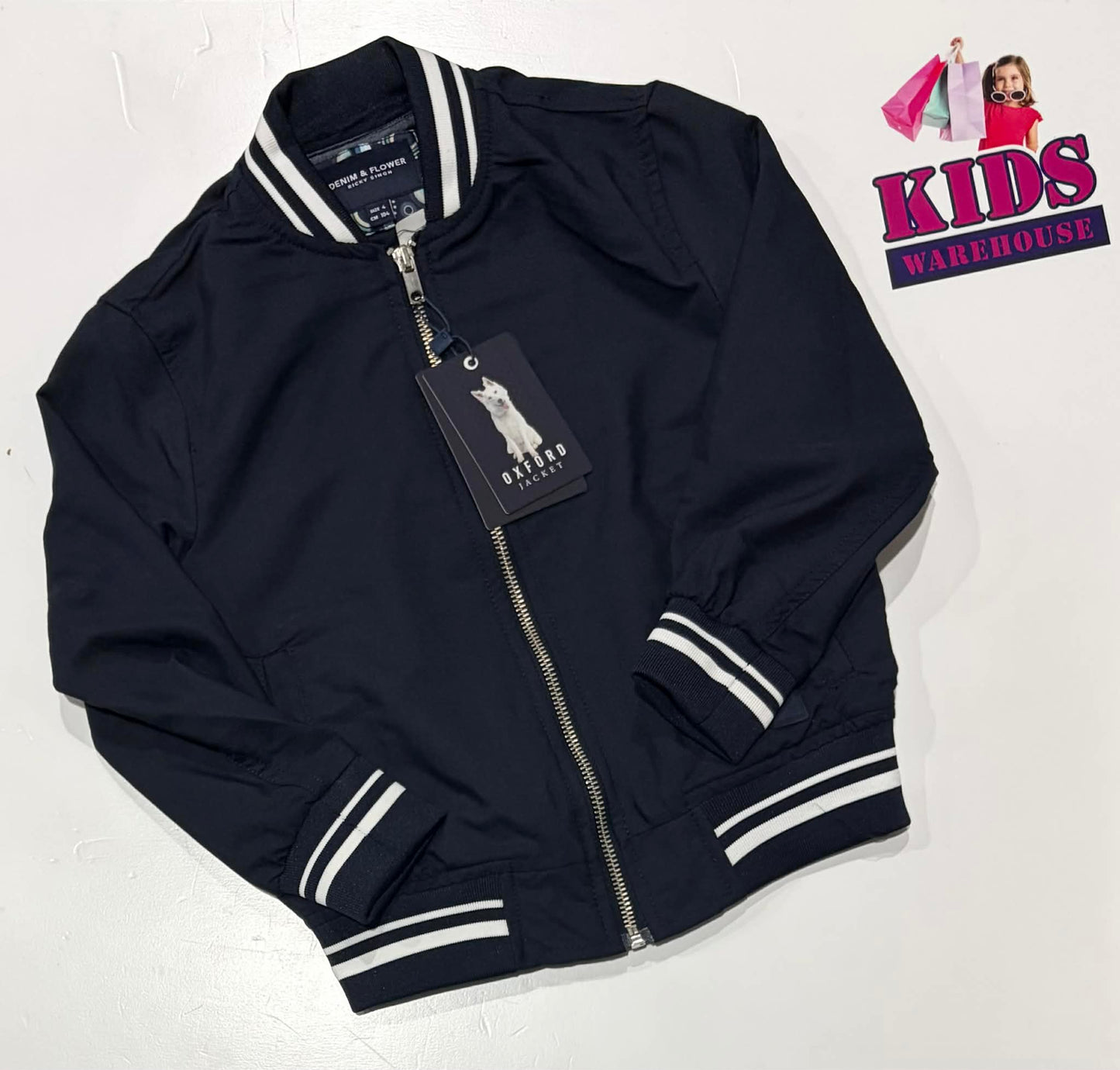 Not Used Denim & Flower Dark Blue Jacket Size 4 (RRP $58)