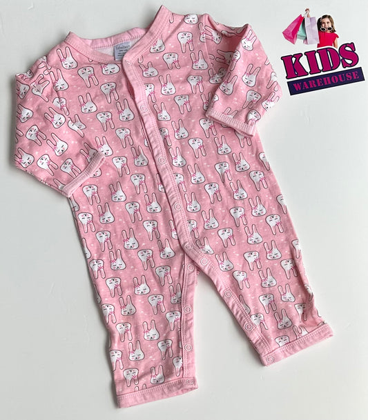 Esbeltez Pink Cat Print Jumpsuit Size 0