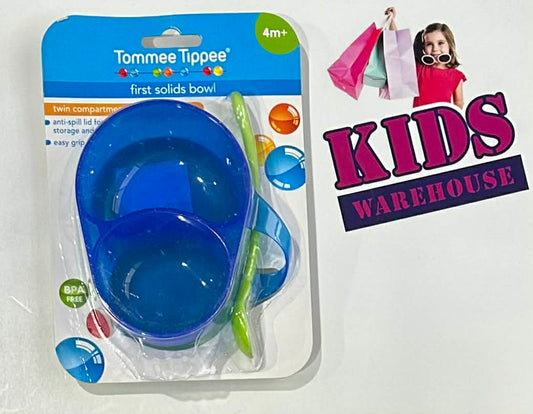 NEW Tommee Tippee Blue First Solids Bowl 4m+