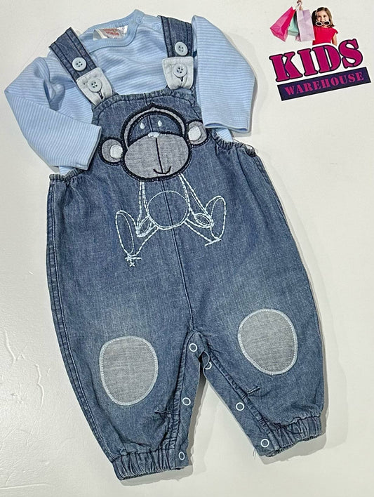 Ollies Place Blue Overalls Size 0000