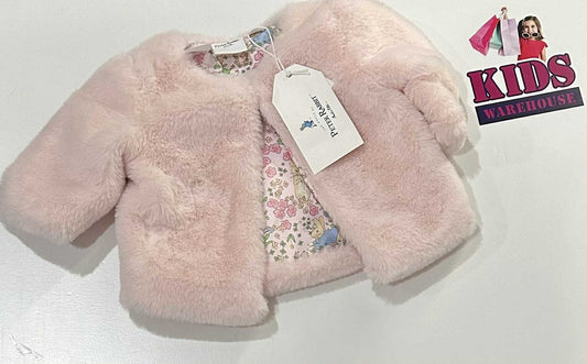 New Peter Rabbit Fluffy Pink Jacket Size 000