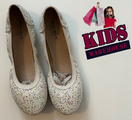 New Walnut Melbourne White with Rainbow Glitter Shoes Size US4.5/UK3.5 (Older Child) RRP$39.95