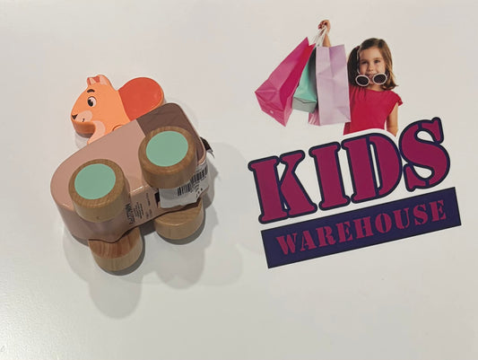Little Town Wooden Acorn Car And Squirrel Toy