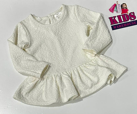 Kardashian Kids White Long Sleeve Dress Size 1