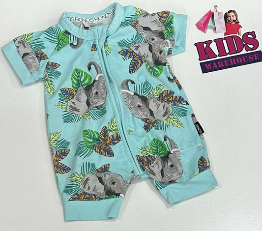 Bonds Aqua Wondersuit With Elephant Pattern Size 0000
