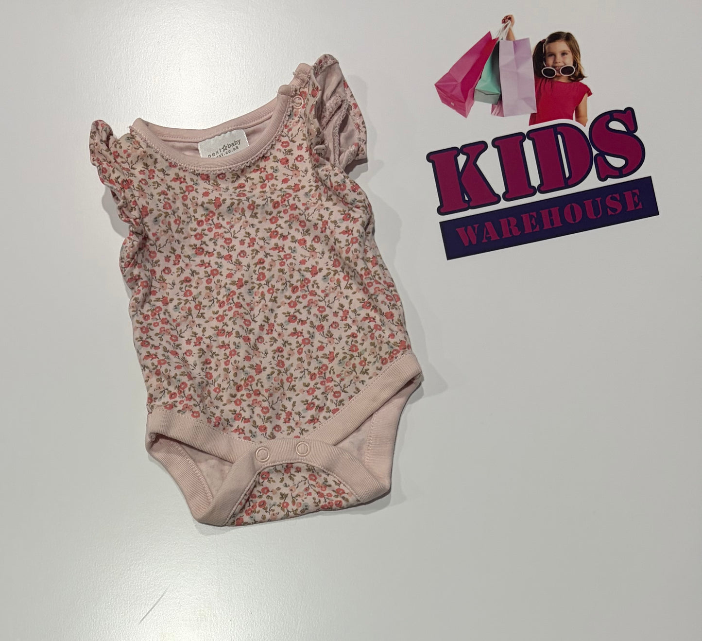 Next Pink, Floral Bodysuit Size 00000