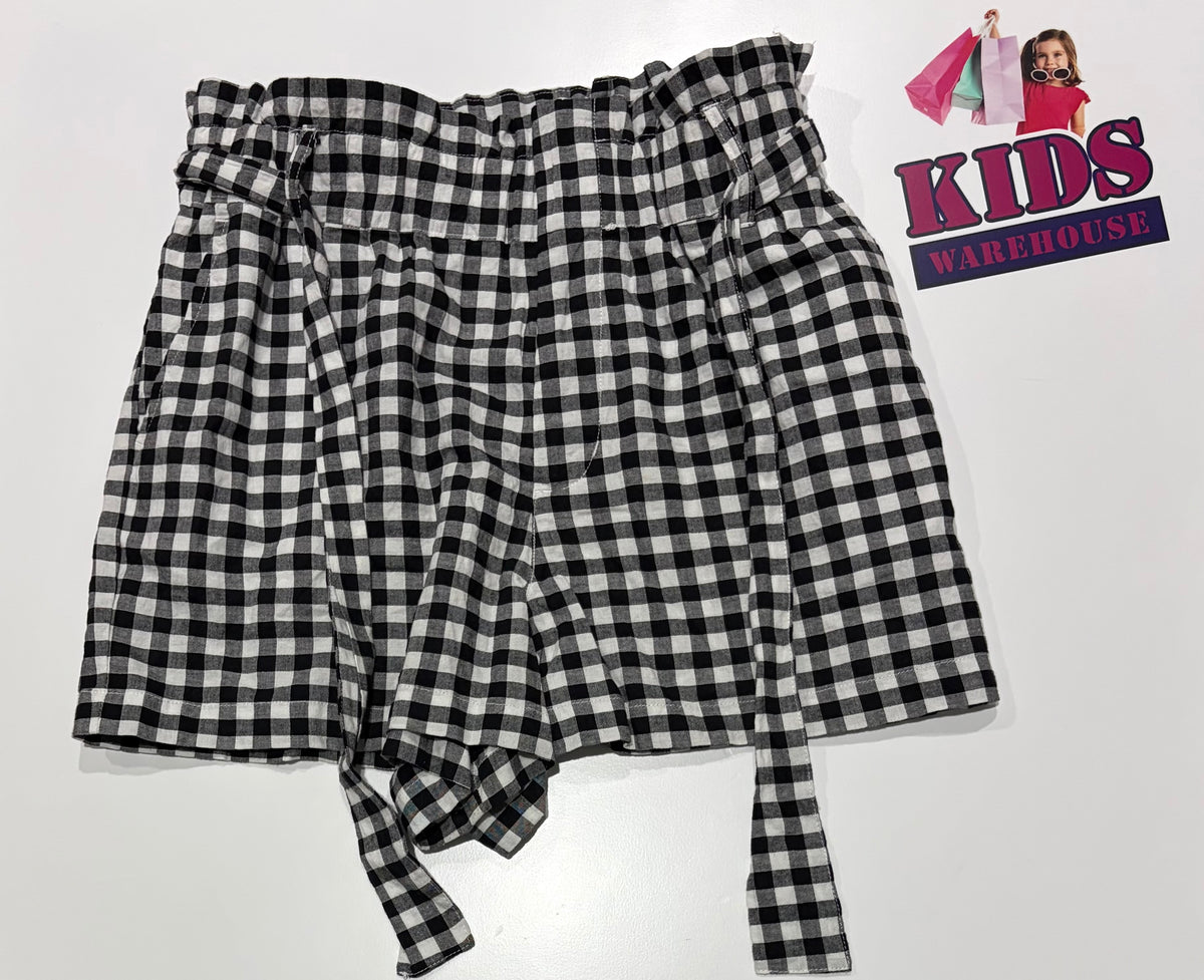 Seed Teen Black, White Plaid Skirt Size 16