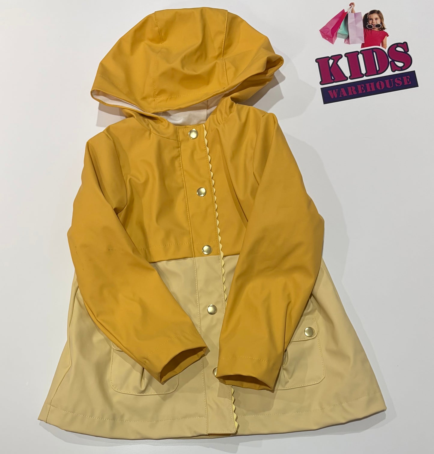 Cynthia Rowley Yellow Raincoat Size 4