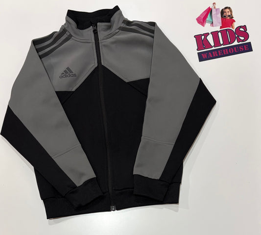 Adidas Grey, Black Sports Wear Sweater Size 7