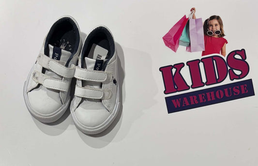 Polo Ralph Lauren White Runners Size US5/UK4 (Child)