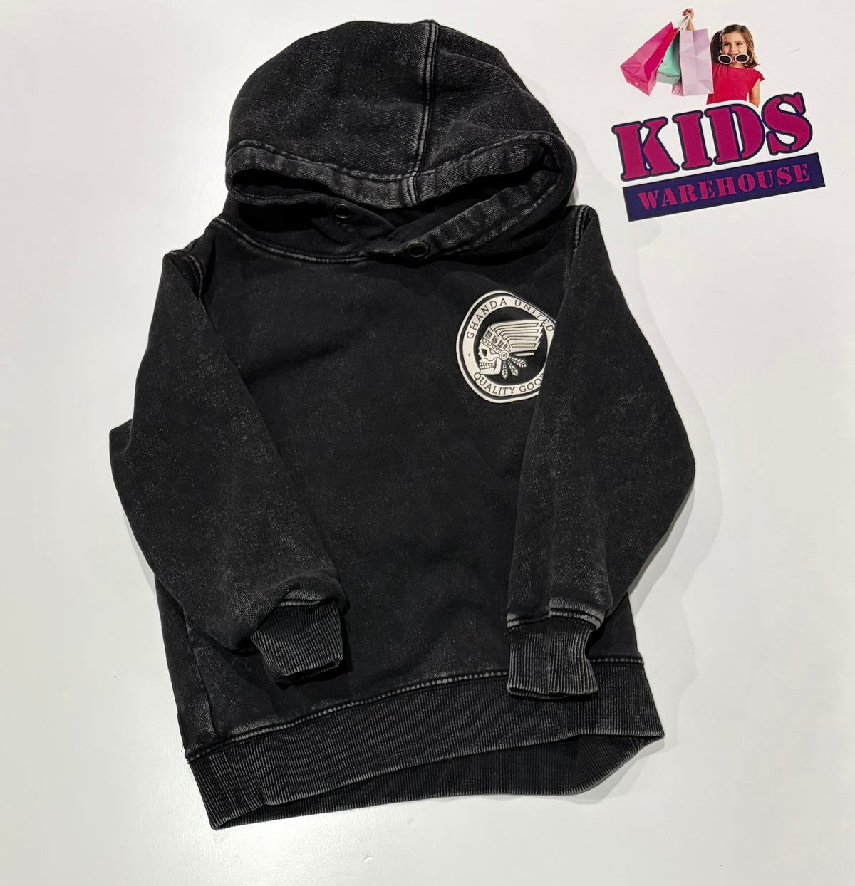 Ghanda Black Hoodie Size 3
