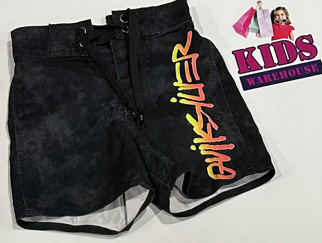 QuickSliver Black & Yellow Shorts Size 2