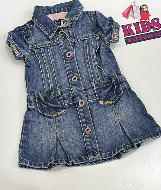 Guess Jeans Blue Denim Dress Size 0