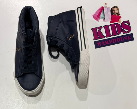 Polo Ralph Lauren Navy Runners Size US11/UK10.5 (Child/Older Child)
