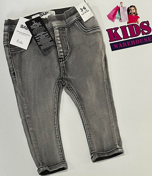 New Cotton On Grey Soft Jean Pants Size 00 (RRP $29.99)