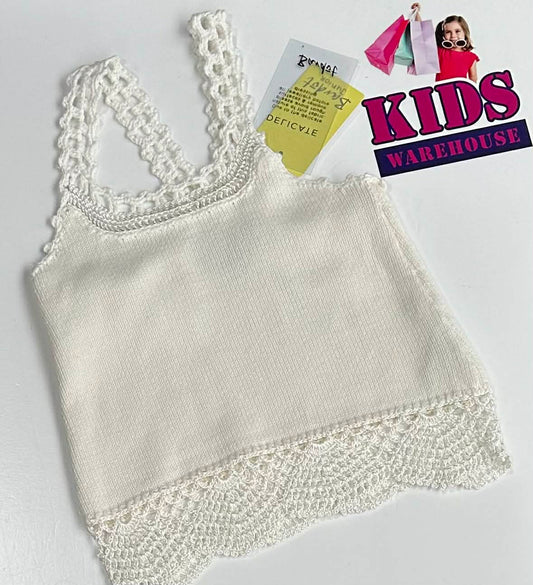 New Bardot White Knit Top Size 0