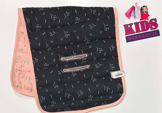 Pink, Black, Floral Print Insert