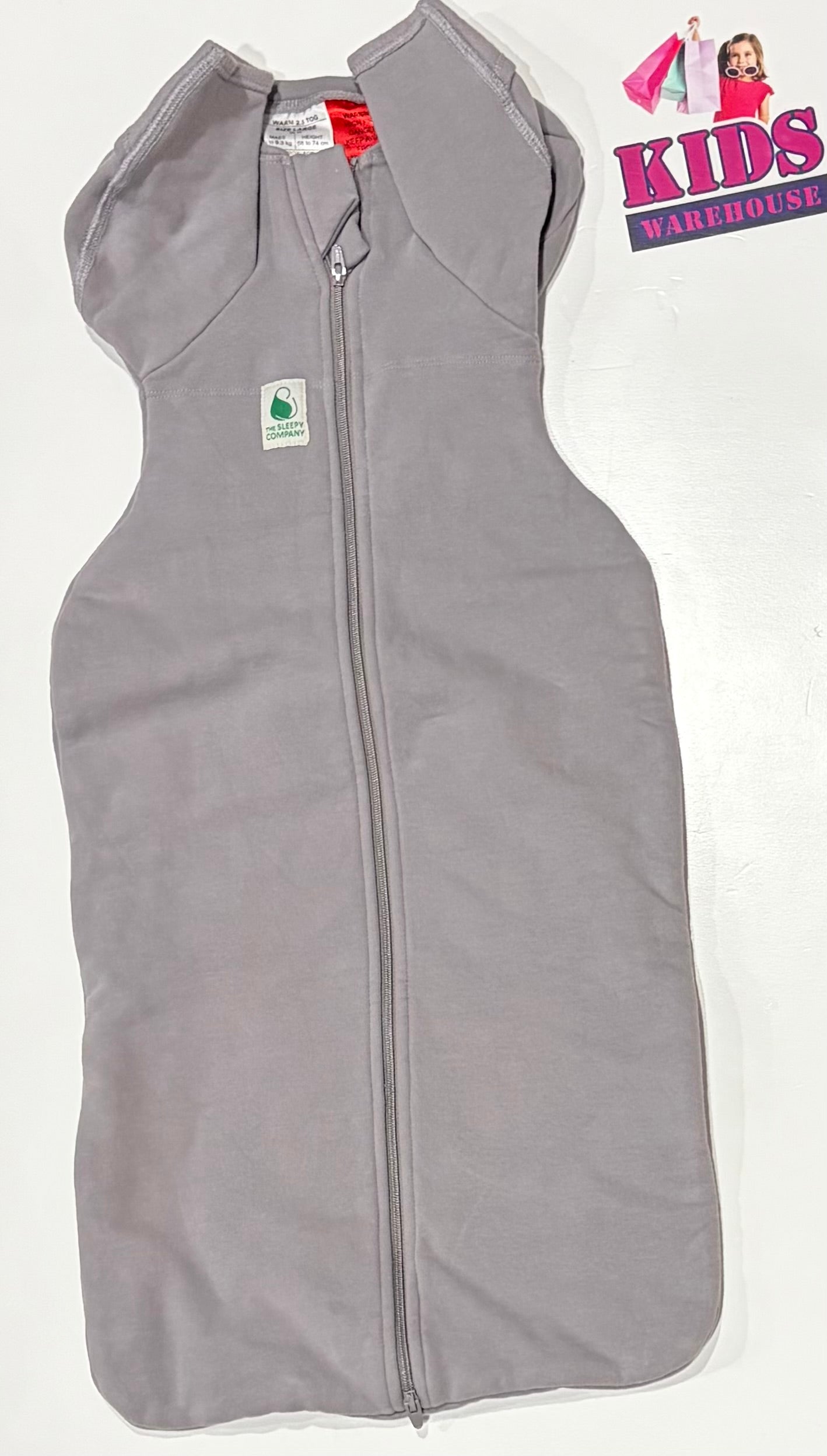 The Sleep Company Grey Size Large (6-9 Months, 8-9.3kgs) TOG 2.5