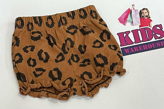 Willow & Jag Brown Shorts With Leopard Pattern Size 00