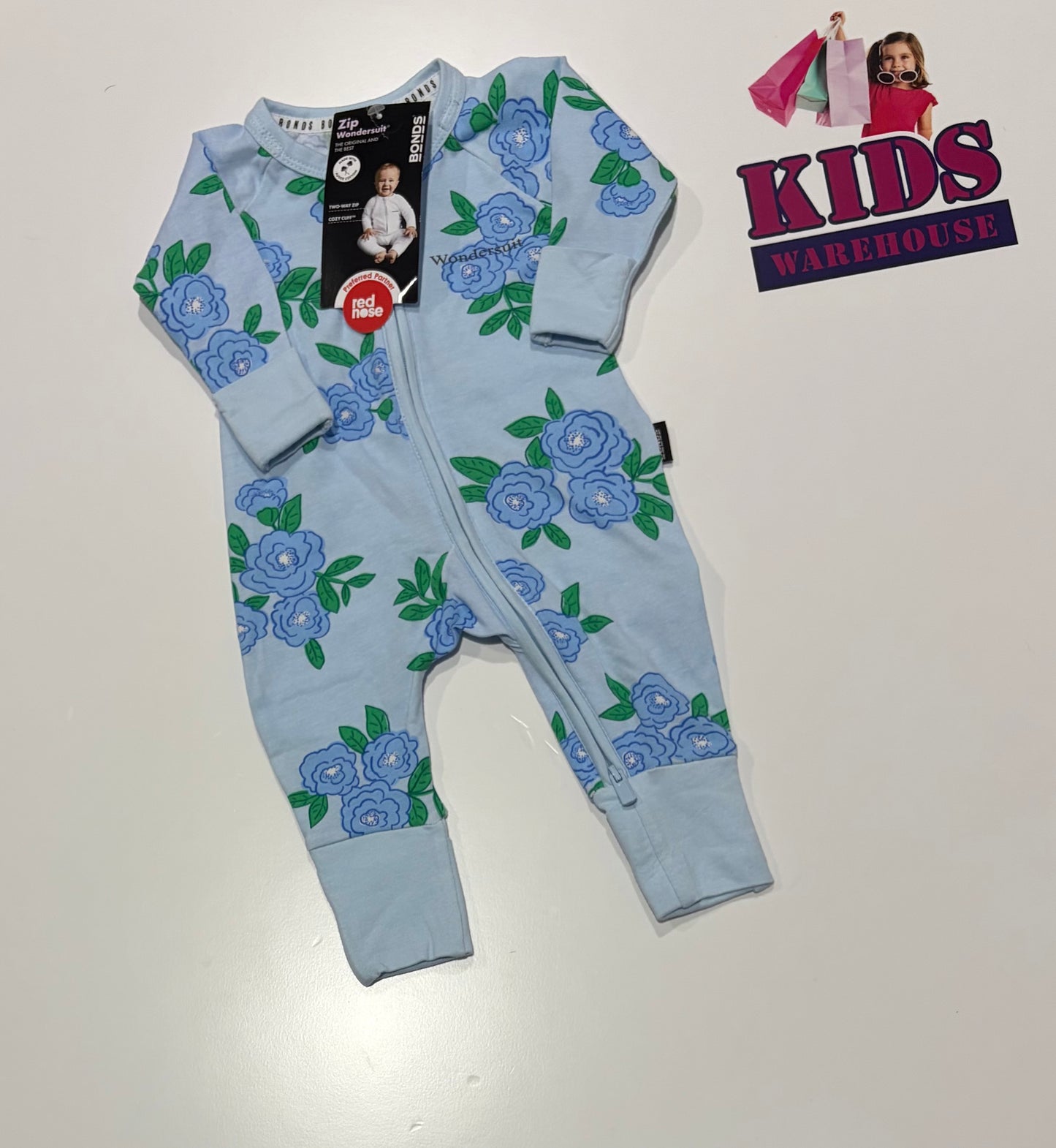 Not Used Bonds Blue, Floral Print Jumpsuit Size 0000