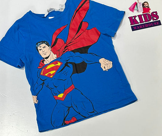 H&M Blue Superman Top Size 5-6
