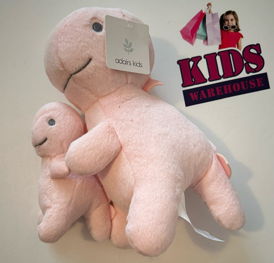 New Adairs Kids Pink Baby & Mumma Dino (RRP $39.99)