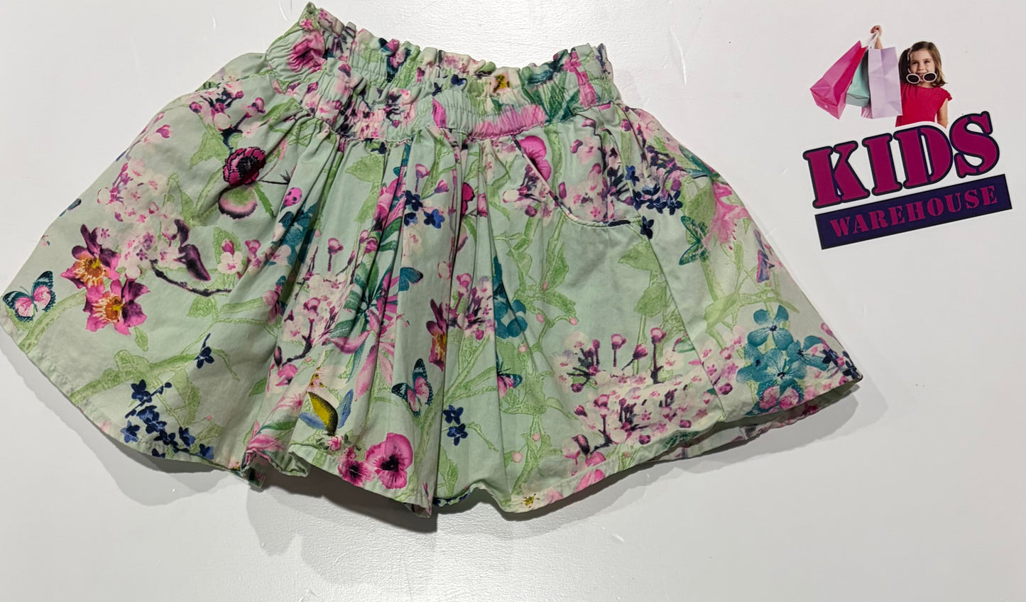 Next Green, Floral Print Skirt Size 0