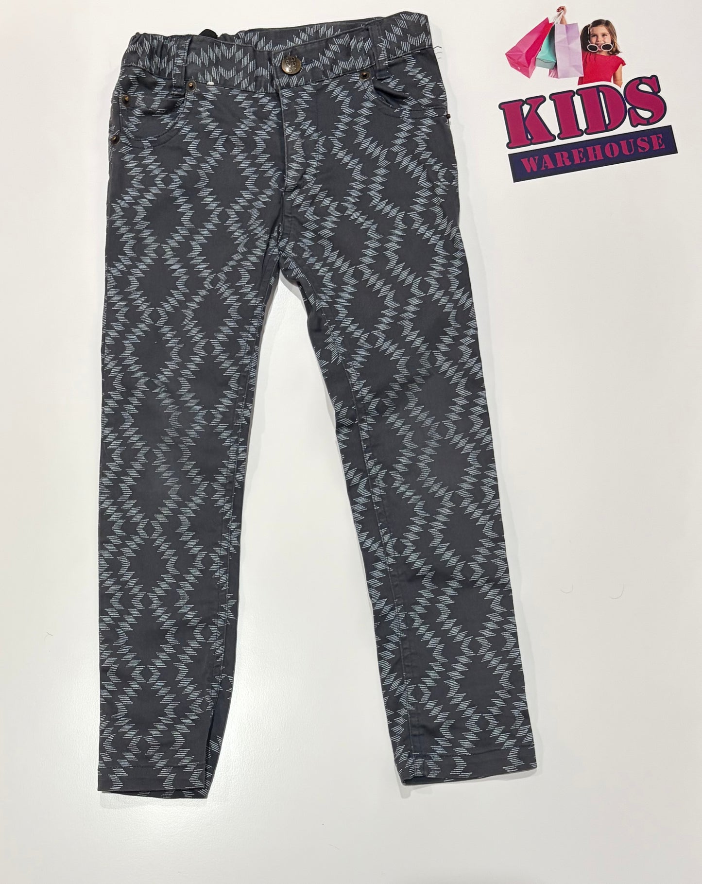 Bonds Navy, Blue Pattern Print Pants Size 4